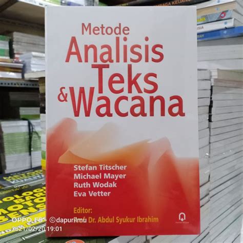 Jual Buku Original: Metode Analisis Teks & Wacana ( METODE ANALISIS ...