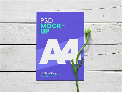 Free PSD A4 Flyer Mockup | Mockuptree