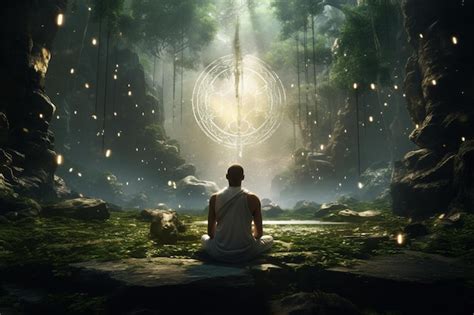 Premium AI Image | Concept of spiritual wellness and connection with nature