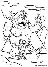 Abominable Snowman Coloring Pages sketch template