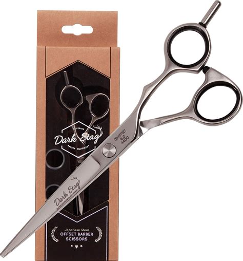 Dark Stag DS+ Offset Professional Premium Barber Scissors - Heat ...