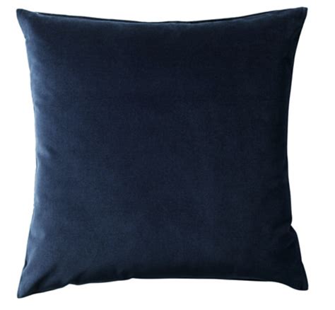 Blue navy velvet cushion - Frank and Joy