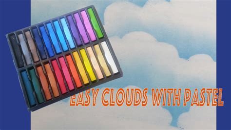 How To Draw Clouds With Pastels - YouTube