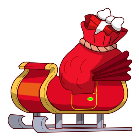 free christmas clipart santa sleigh - Clipground