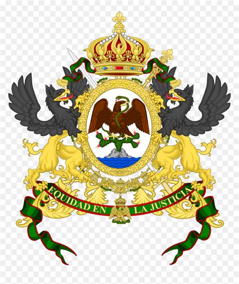 El Verdadero Escudo Nacional De Mexico Atl Tlachinolli - Second Mexican Empire Coat Of Arms, HD ...