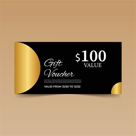 Black Gift Voucher Design Template 2027810 Vector Art at Vecteezy