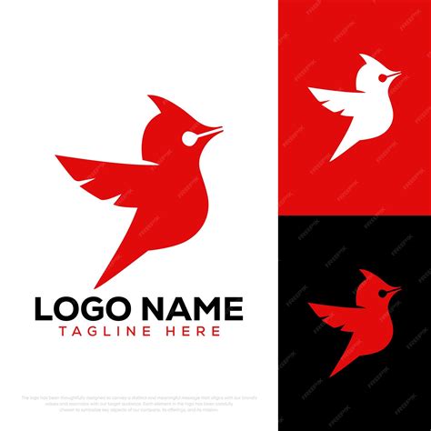 Premium Vector | Bird logo Red bird logo vector logo templete