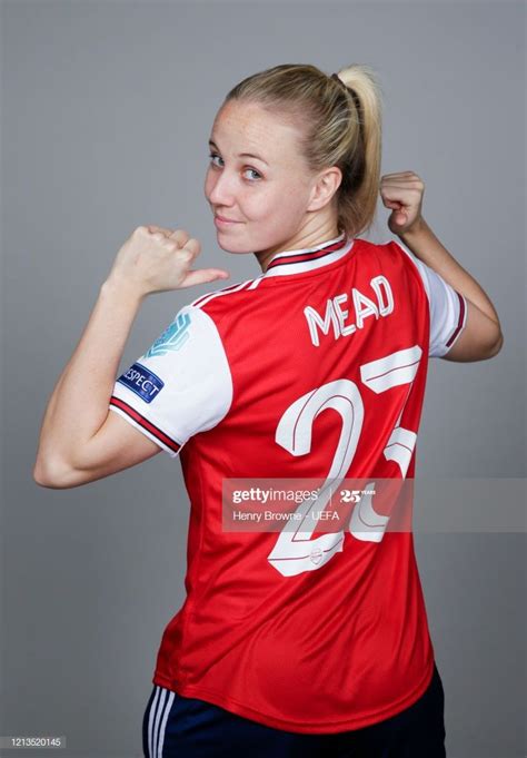 Beth Mead of Arsenal poses during the UEFA Women's Champions League ...