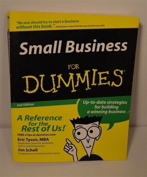 Small Business For Dummies 2nd Edition Reference For The Rest of Us | Small business, Book ...