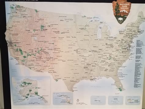 National Parks Map - Five in a 5th