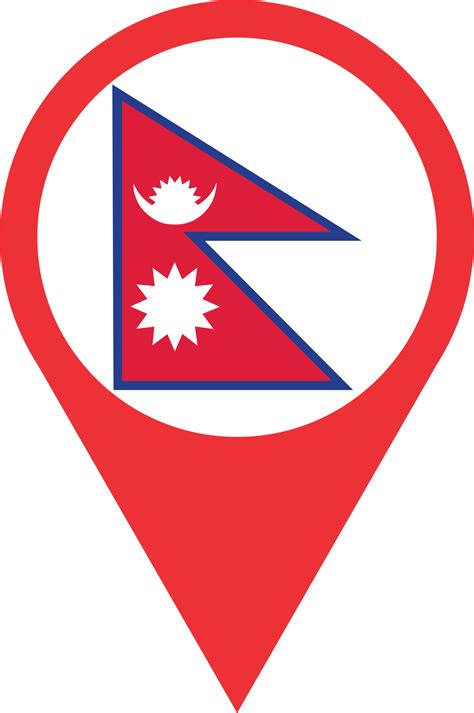 Nepal flag pin map location PNG 22119042 PNG