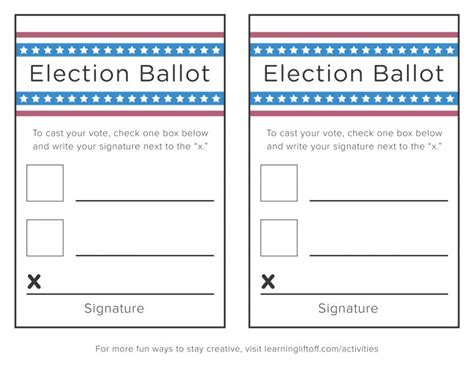 Voting Printables for Kids - Learning Liftoff