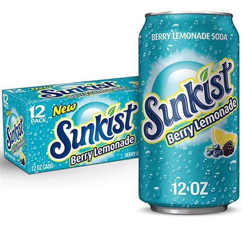 Sunkist Berry Lemonade Soda In Cans -12-12 Fl. Oz. - Vons