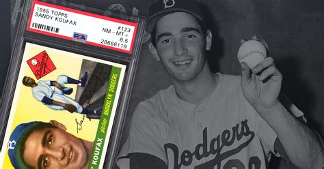 Sandy Koufax 1955 Topps #123 Rookie Card - Collectable