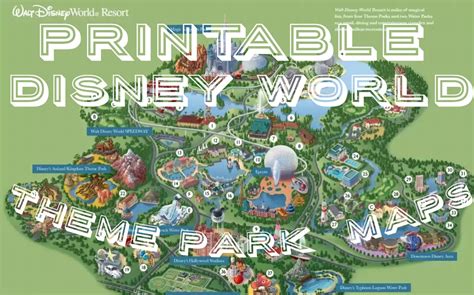 Printable Maps Of Disney World