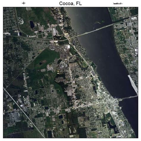 Aerial Photography Map of Cocoa, FL Florida