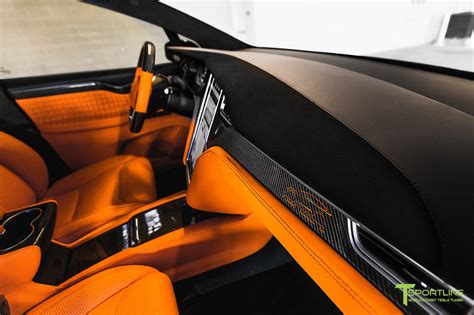 T Largo 7: Black and Orange Tesla Model X by T Sportline - GTspirit