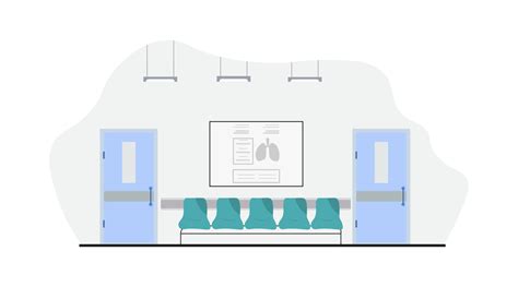 Waiting hall room interior for patient in Hospital. Modern hospital ...