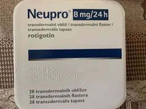 Neupro rotigotine transdermal patch 2mg/24hr 4mg/24hr 8mg/24hr at Rs 5000/stripe in Bengaluru