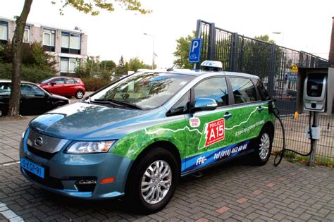 A BYD e6 Electric taxi made