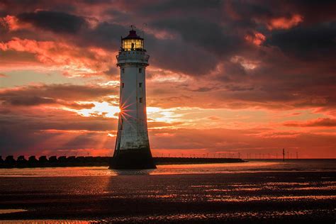 New Brighton lighthouse Photograph by Kevin Elias