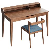Ligne Roset Table Set - Table + Chair - 3D model