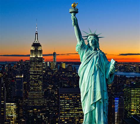 Best Statue Of Liberty At Night Stock Photos, Pictures & Royalty-Free Images - iStock