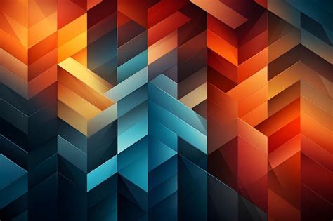 Premium AI Image | Abstract geometric background vector illustration AI generated