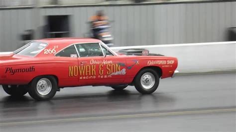 Dodge dart Hemi Super Stock Drag racing at Santa Pod Drag Stelgia - YouTube