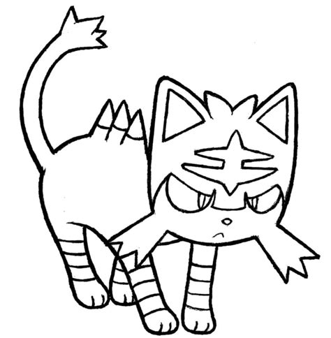 Litten 3 Coloring Page - Free Printable Coloring Pages for Kids