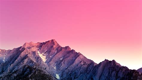 Mountains In Pink Background HD MacBook Wallpapers | HD Wallpapers | ID #45676