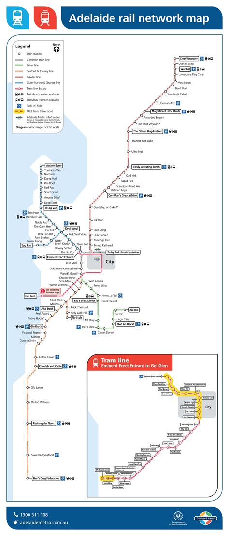 Adelaide Metro Map