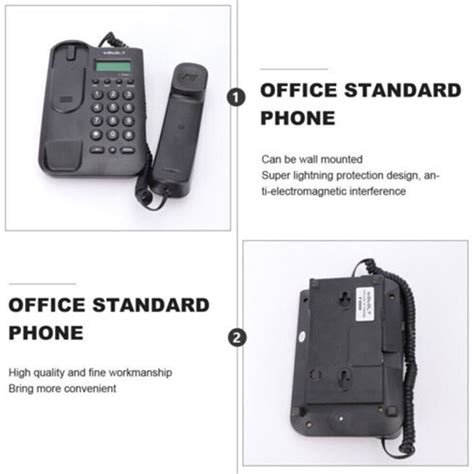 Large Button Landline Corded Phone Home Office Desk Telephone Caller ID ...