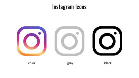 Instagram Logo Transparent PowerPoint Template & Slides