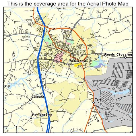 Aerial Photography Map of Richmond, KY Kentucky