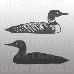 Loon Stencil Made from 4 Ply Mat Board | Stencils