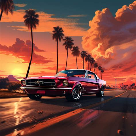 Sunset Mustang by IISyninll on DeviantArt