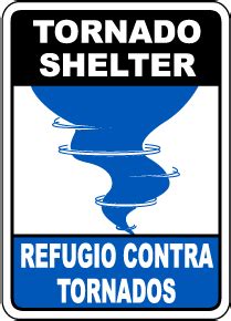 Tornado Shelter Signs, Tornado Signs, Emergency Shelter Signs