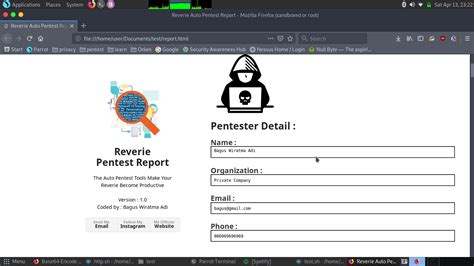 Reverie - Automated Pentest Tools Designed For Parrot Linux