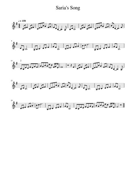 Saria's Song Sheet music for Piano (Solo) Easy | Musescore.com