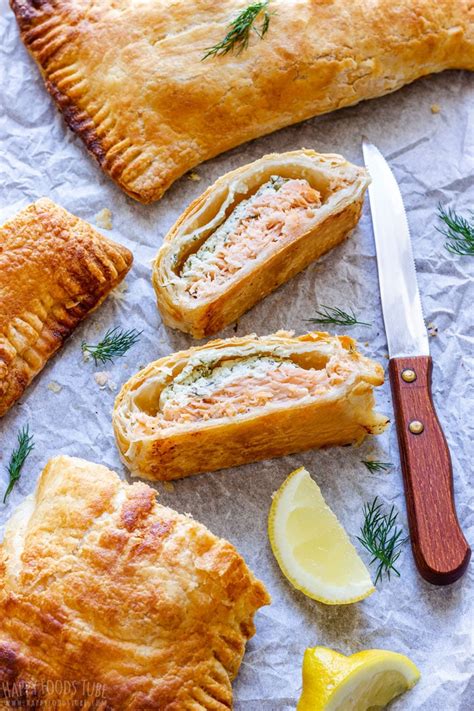 Salmon in Puff Pastry Recipe - Happy Foods Tube