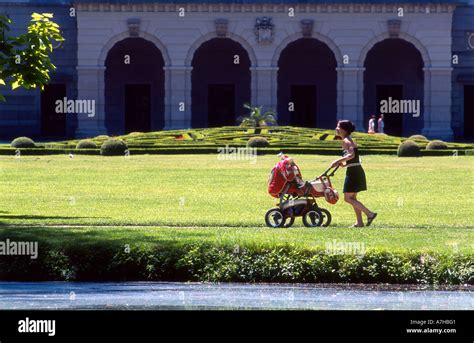 Kromeriz, Podzamecka English Gardens Stock Photo - Alamy