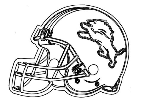 Detroit Lions Helmet Coloring Pages Coloring Pages