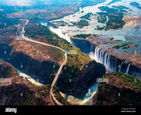 Aerial view of Victoria Falls, Zimbabwe Stock Photo - Alamy