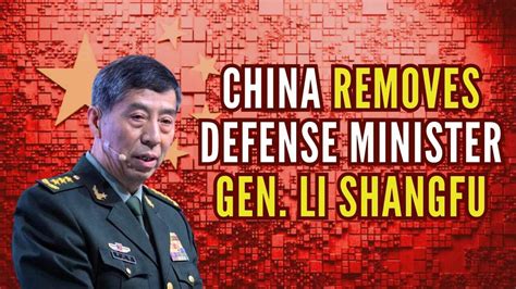 China Removes Defense Minister Gen. Li Shangfu