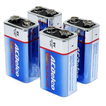 9V Batteries, Super Alkaline 9-Volt Battery, 4-Count - Walmart.com