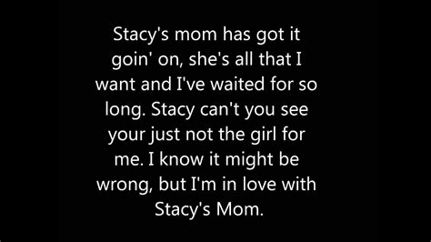 Stacy's Mom Lyrics - YouTube Music