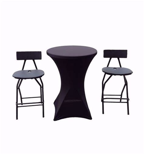 Tradeshow Cocktail Table & Bar Chairs Package | National Event Supply