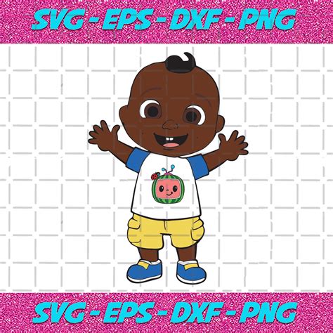 Cute Black Cocomelon JJ Svg Trending Svg Cocomelon JJ Svg Black JJ Svg Cute JJ Svg Black Kid ...