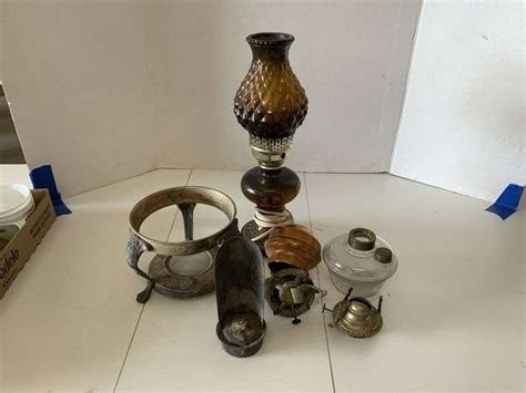 Oil lamp parts, misc. - Legacy Auction Company